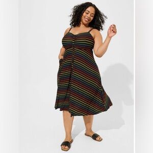 Rainbow Torrid Dress size 3, NWT